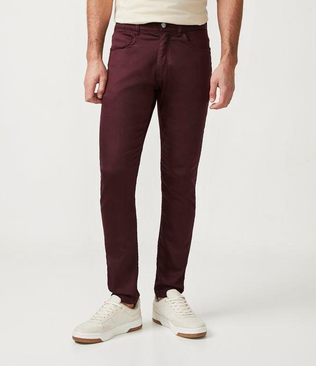 Calça Slim em Sarja com Bolsos - 2