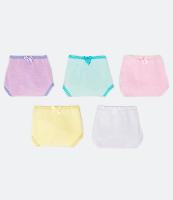 Kit 05 Calcinhas Básicas com Lacinho - Tam 2 a 14 Anos - 1