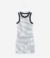 Vestido Canelado Infantil com Cava Americana - Tam 5 a 14 anos - 1