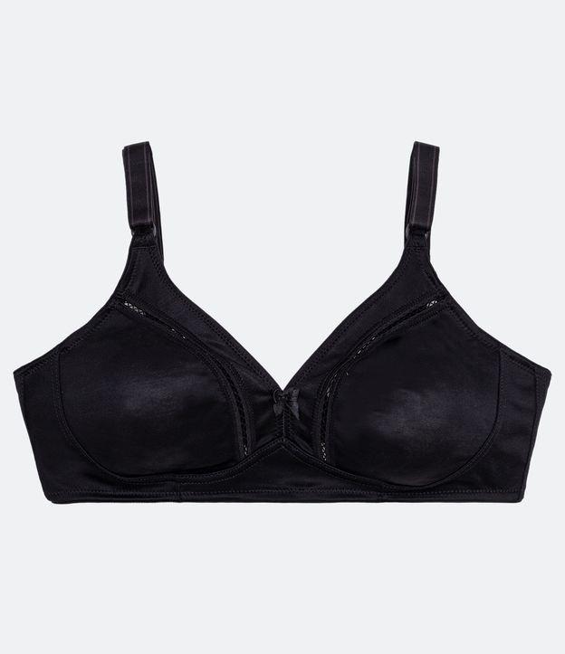 Sutiã sem Bojo com Aro Básico em Microfibra com Alta Sustentação DelRio - 1