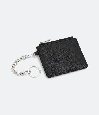 Carteira em Pu com Estampa The Joker Correntinha e Box de Metal