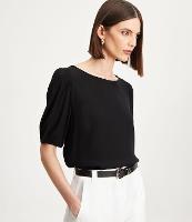 Blusa em Viscose com Elástico na Manga Curta - 1