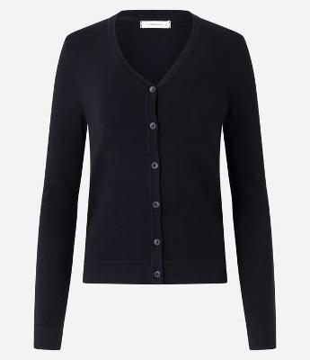 Cardigan em Tricô com Fechamento em Botões