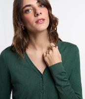 Cardigan em Tricô com Fechamento em Botões - 2