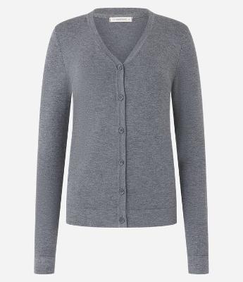 Cardigan em Tricô com Fechamento em Botões