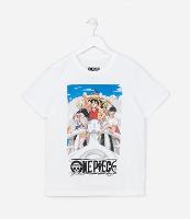 Camiseta Infantil com Estampa do One Piece - Tam 5 a 14 anos - 1