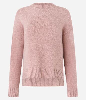 Suéter em Tricô Texturizado com Cava Deslocada