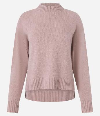 Suéter em Tricô Texturizado com Cava Deslocada