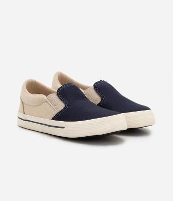 Tênis Slip on Infantil com Recortes - Tam 20 ao 27