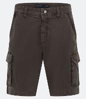 Bermuda Cargo em Sarja Lavada com Elastano e Detalhes de Cadarço - 2