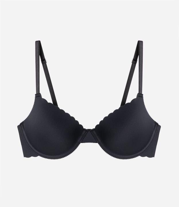 Sutiã Push-Up em Microfibra com Borda Nuvem e Alça Regulável - 2