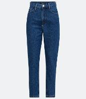 Calça Mom em Jeans com Cintura Alta e Costura Aparente - 2