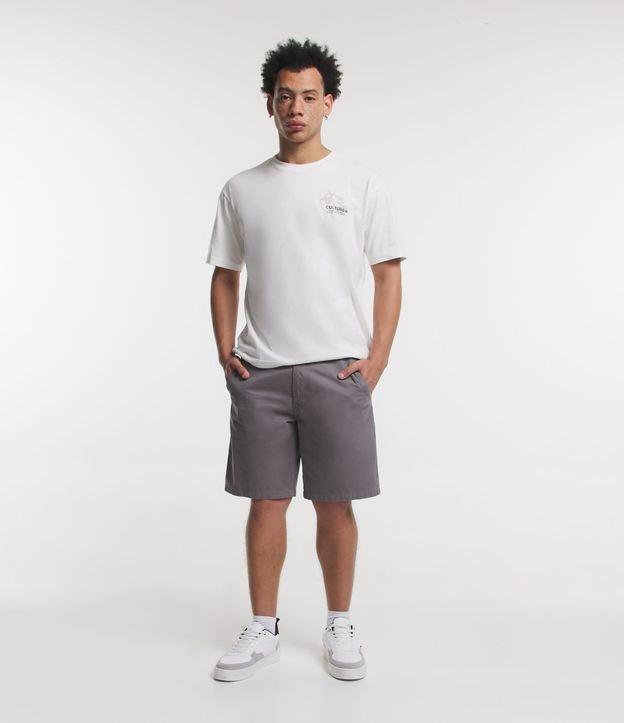 Bermuda Slim Alfaiataria em Sarja com Bolsos - 1