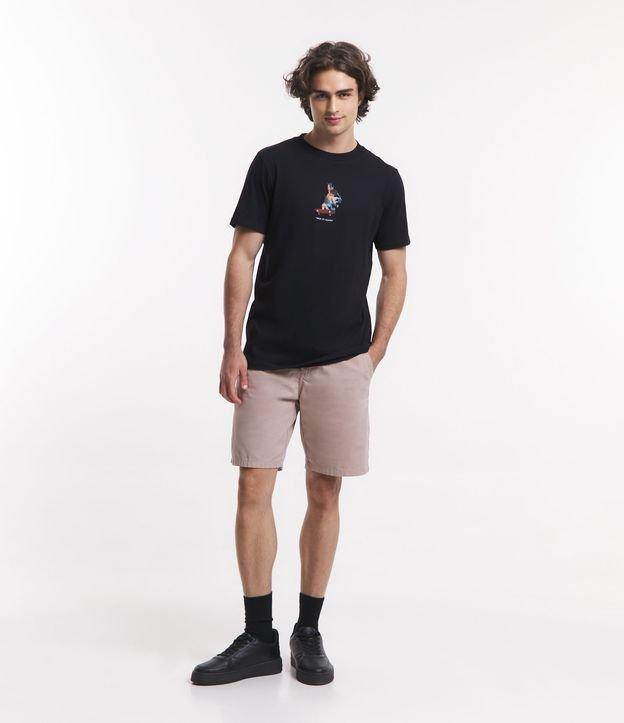 Bermuda Slim Alfaiataria em Sarja com Bolsos - 1