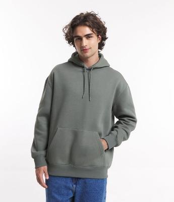 Blusão Básico em Moletom com Capuz e Bolso Canguru