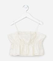 Top Regata Infantil com Babadinhos - Tam 5 a 14 anos - 1