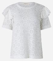 Blusa em Meia Malha com Babado no Ombro e Textura Vazada - 2