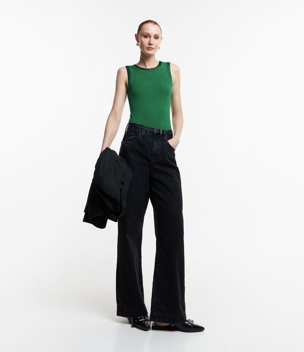 Blusa em Viscose com Cava Acetinada - 2