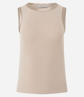 Blusa em Viscose com Cava Acetinada