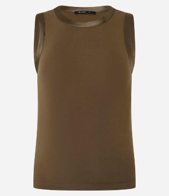 Blusa em Viscose com Cava Acetinada