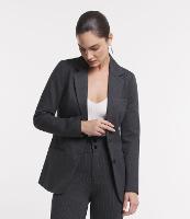 Blazer Slim Alongado em Ponto Roma com Bolsos Embutidos - 1