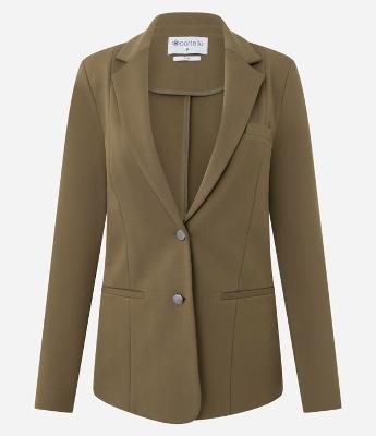 Blazer Slim Alongado em Ponto Roma com Bolsos Embutidos