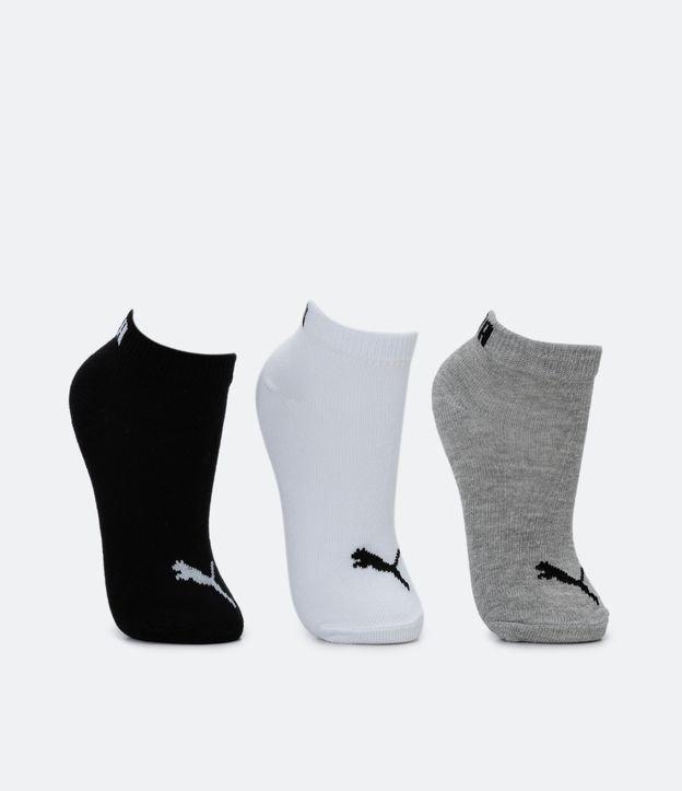 Kit 03 Pares de Meias Infantis Cano Baixo Puma- Tam 25 ao 39 - 1