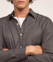 Camisa em Fibra de Bambu Acetinada com Textura - 2