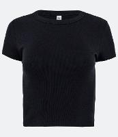 Blusa Canelada em Ribana com Manga Curta - 1