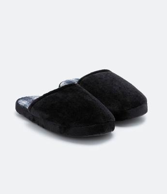 Pantufa com Estampa Xadrez Interna