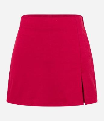 Short Saia em Ponto Roma com Fendinha no Transpasse