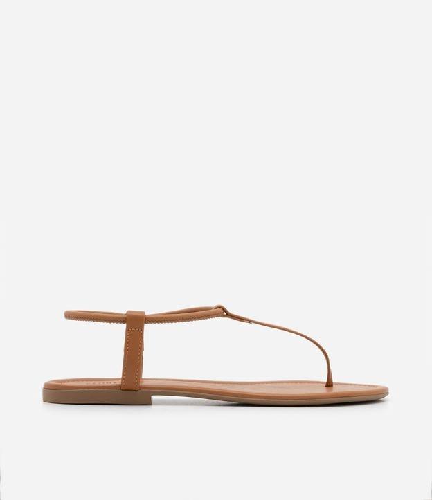 Sandália Rasteira Fio com Fechamento Elástico - 1