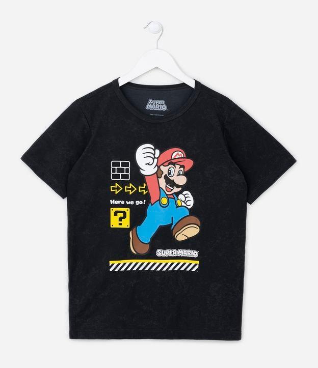 Camiseta Infantil com Estampa do Mário Bross - Tam 4 a 12 anos - 1