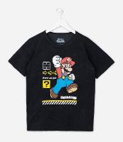 Camiseta Infantil com Estampa do Mário Bross - Tam 4 a 12 anos - 1