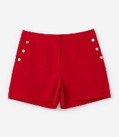 Bermuda em Crepe com Detalhe de Botões nos Bolsos Curve & Plus Size - 1