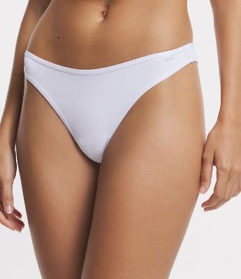 Calcinha Biquíni Fio Duplo em Poliamida com Lateral Média