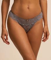 Calcinha Biquíni Fio em Renda Floral - 2