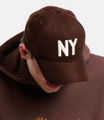 Boné Aba Curva em Algodão 06 Panel com Bordado New York