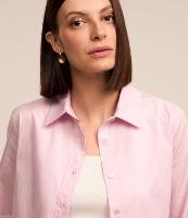 Camisa em Tricoline com Abotoamento e Punho Largo - 2