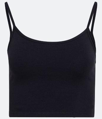 Blusinha de Alça Cropped em Cotton