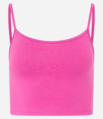 Blusinha de Alça Cropped em Cotton