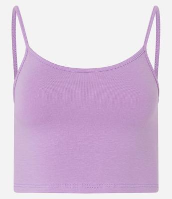 Blusinha de Alça Cropped em Cotton