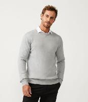 Suéter Comfort Básico em Tricô com Manga e Barra Ajustada - 1