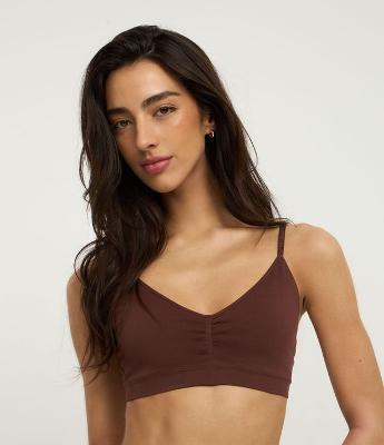 Sutiã Top em Microfibra com Bojo Removível Seamless