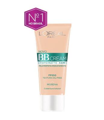 Base BB Cream L'Oréal Paris Efeito Matte FPS 50, 30ml