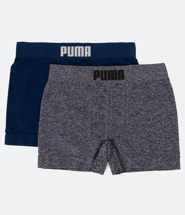 Kit 02 Cuecas Boxer Infantis com Estampa da Puma - Tam M ao GG - 1