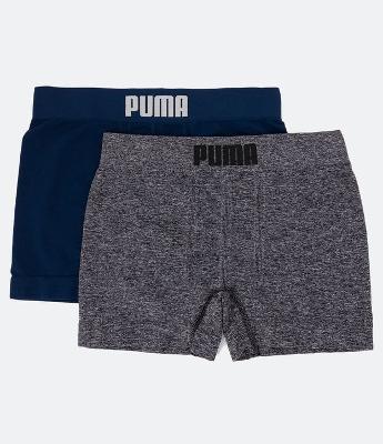 Kit 02 Cuecas Boxer Infantis com Estampa da Puma - Tam M ao GG