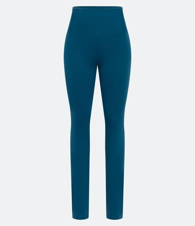 Calça Reta em Microfibra com Cós Alto - 2