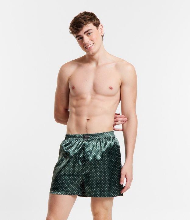 Cueca Samba Canção em Charmouse com Estampa de Mini Triângulos - 1