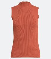 Blusa Regata Básica em Tricô com Gola Alta - 1